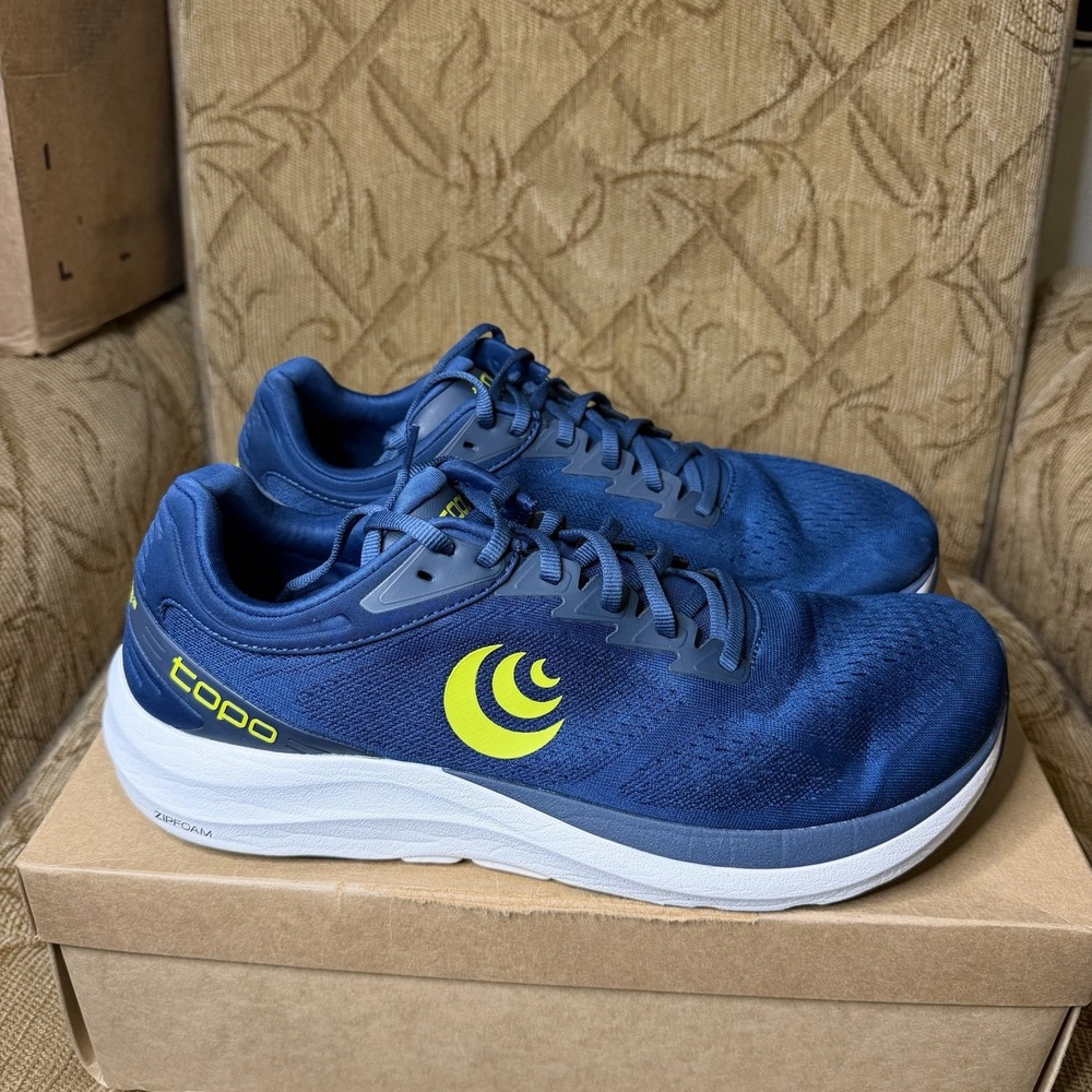 Topo Athletic Phantom 3 Men's Size 12.5 Blue Lime Road Running Shoes Sneaker - Picture 5 of 10